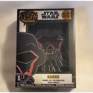Funko Pop Pin Star Wars SE Karre Enamel Pin Removable Stand Damaged Box 2